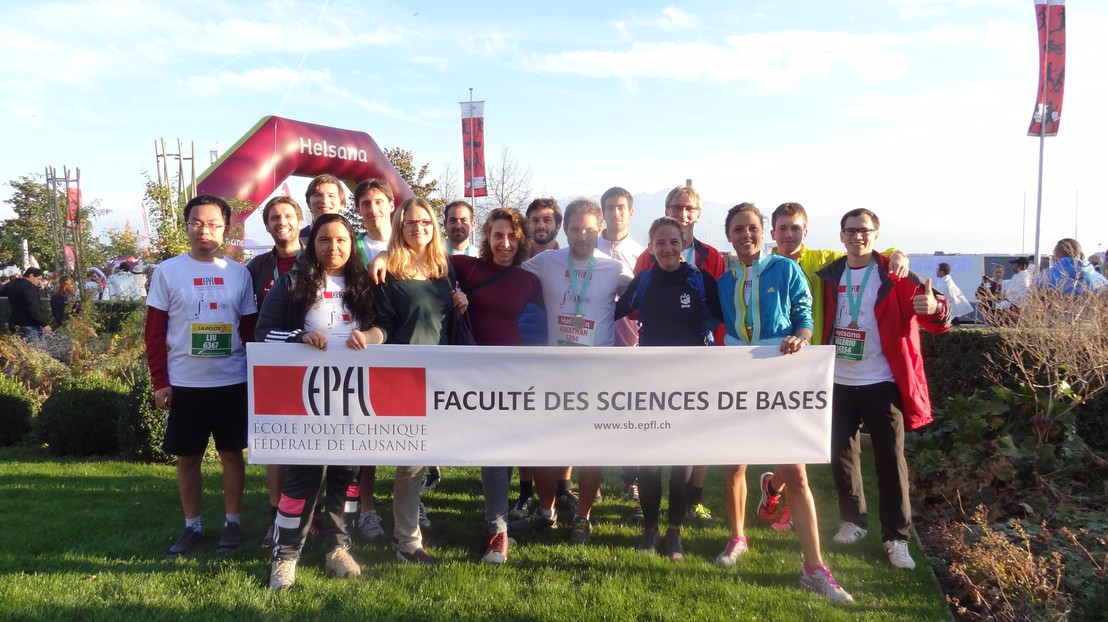A few of the members of the 2015 FSB Running team © EPFL