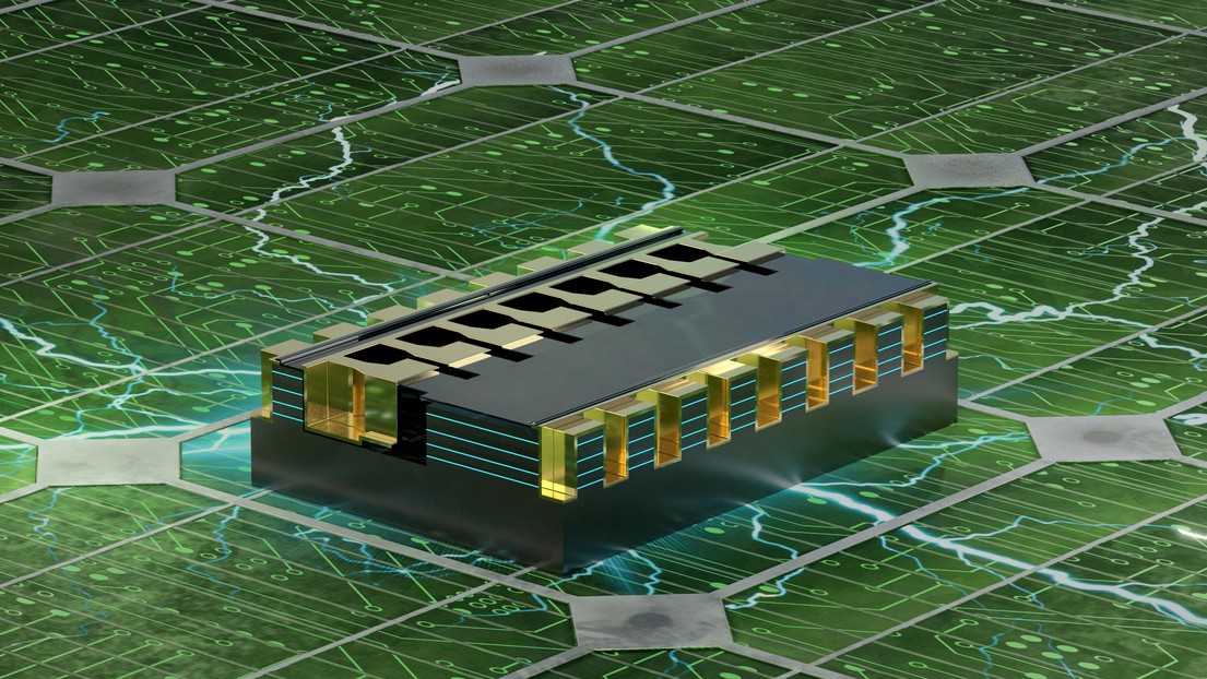 The transistor developed by EPFL researchers can transistor can substantially reduce the resistance and cut the amount of heat dissipation in high-power systems © 2021 EPFL The transistor developed by EPFL researchers can transistor can substantially reduce the resistance and cut the amount of heat dissipation in high-power systems © 2021 EPFL