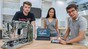 Guillaume, Elodie, Gonzalo on the security project. 2022 EPFL/Alain Herzog - CC-BY-SA 4.0