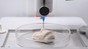 A 3D-printed shape using BactoInk will mineralize within a few days2023 EPFL/ Eva Baur- CC-BY-SA 4.0