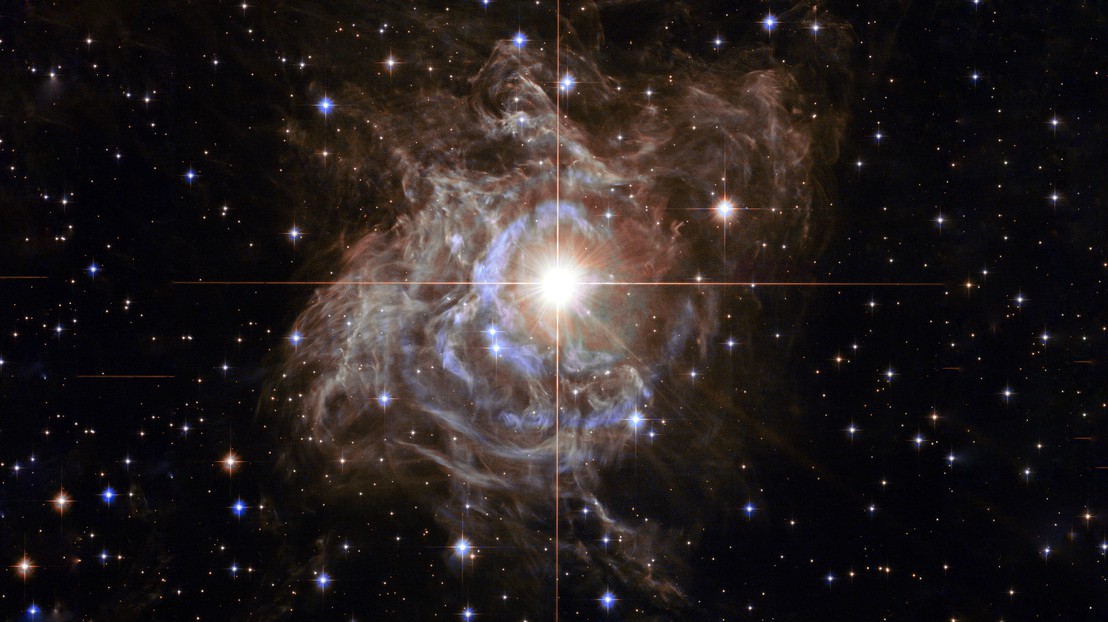RS Puppis, a type of variable star known as a Cepheid variable. ©Hubble Legacy Archive, NASA, ESA. RS Puppis, a type of variable star known as a Cepheid variable. ©Hubble Legacy Archive, NASA, ESA.