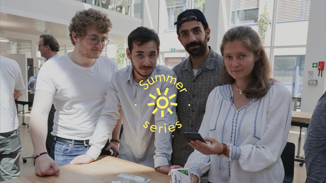 "MedScan" team, (left to right) Thibaut Stoltz, Alexander Popescu, Mehdi Krichen et Blanche Duron - 2023 EPFL/Alain Herzog - CC-BY-SA 4.0 "MedScan" team, (left to right) Thibaut Stoltz, Alexander Popescu, Mehdi Krichen et Blanche Duron - 2023 EPFL/Alain Herzog - CC-BY-SA 4.0