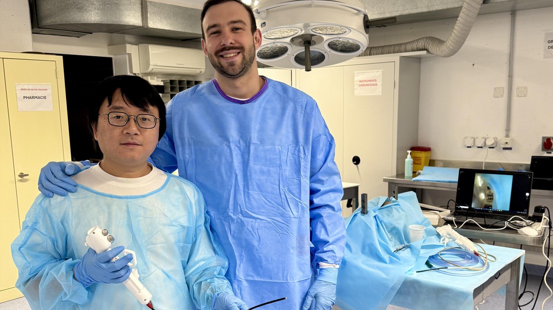 Yi Sun, CTO, and Yegor Piskarev, CEO of the start-up © Dexterous Endoscopes Yi Sun, CTO, and Yegor Piskarev, CEO of the start-up © Dexterous Endoscopes