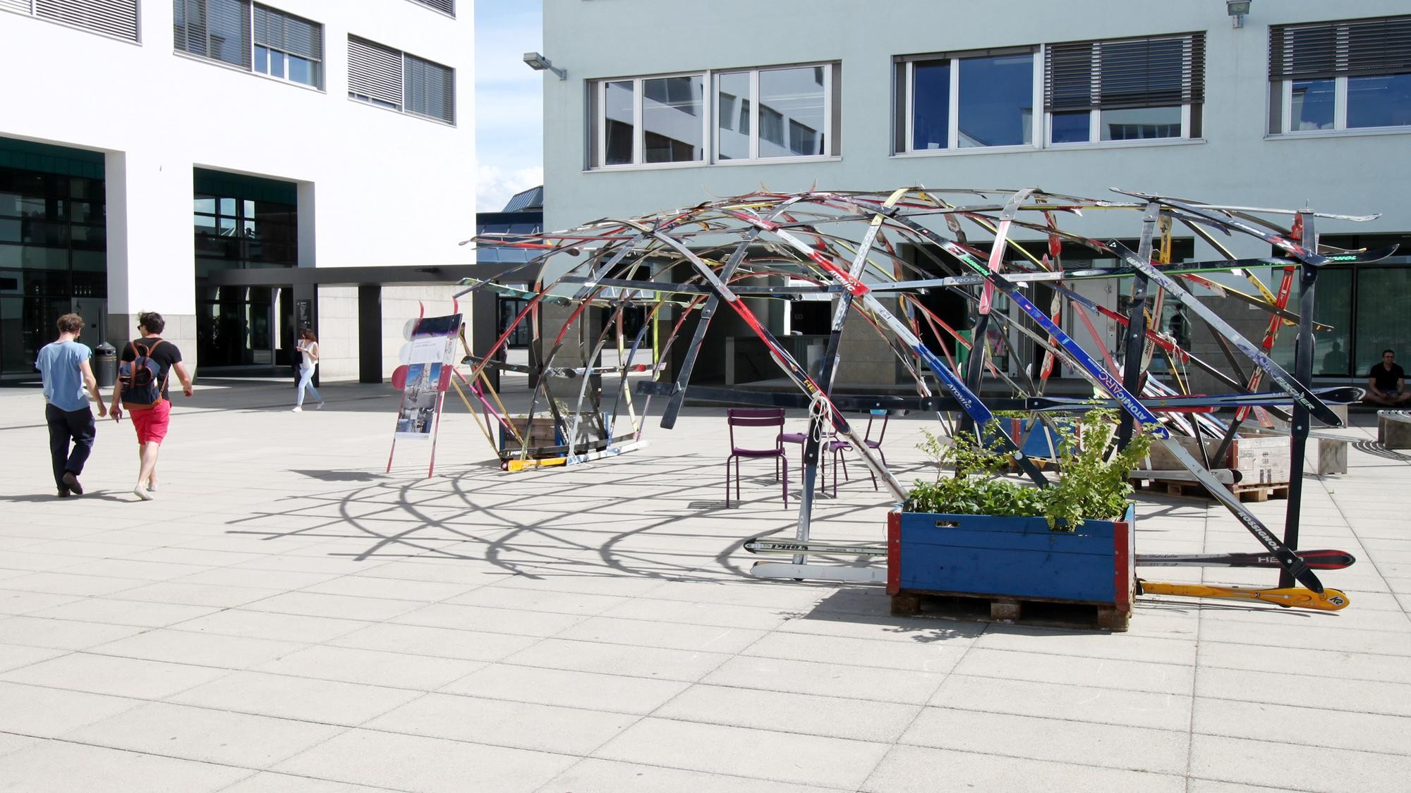 The ski pavilion in Lausanne EPFL
