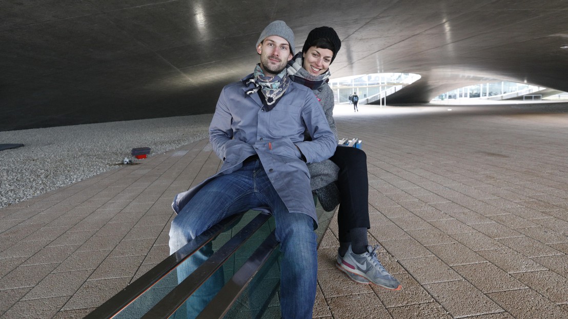 Alexander Wolhoff and Jagoda Cupać. © Marc Delachaux / EPFL 2017