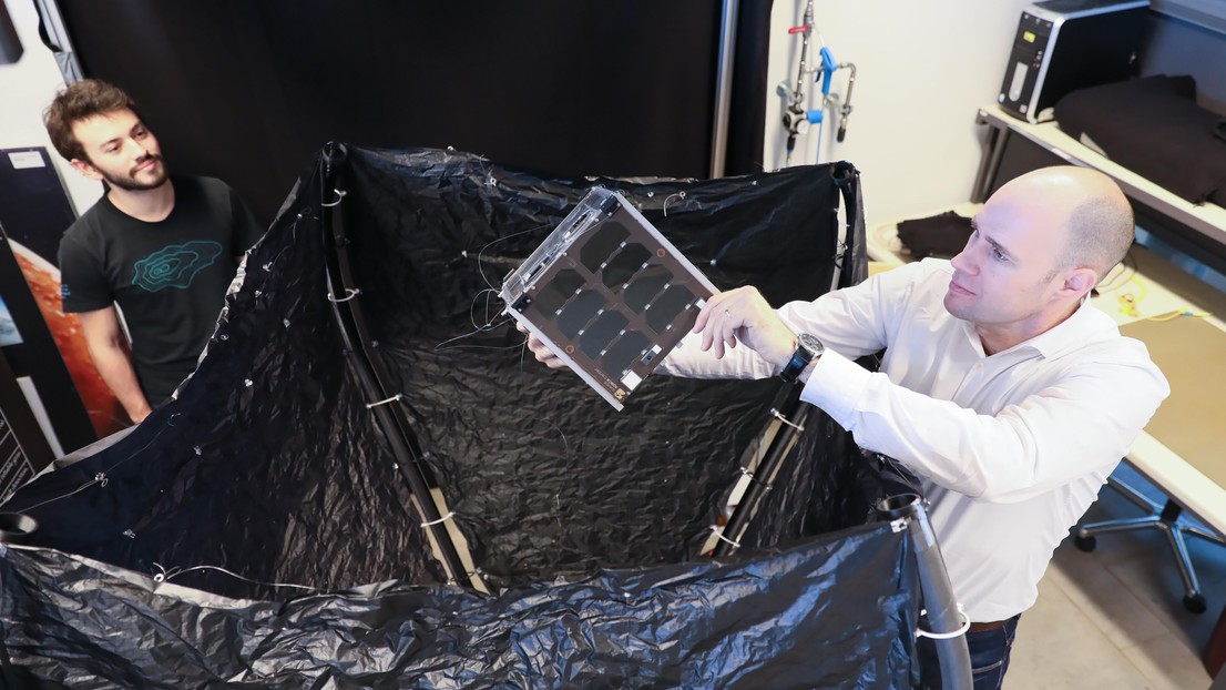 Prototype of the capture system. © 2019 EPFL/A. Herzog Prototype of the capture system. © 2019 EPFL/A. Herzog