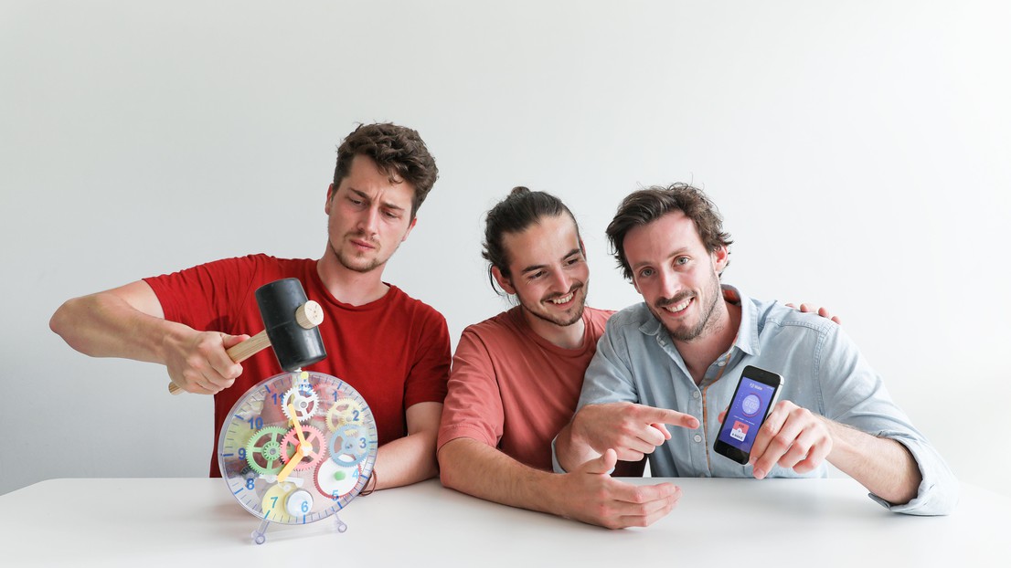 Sebastian Savidan, Paul Callens and Marc Briquet © Alain Herzog/ 2019 EPFL