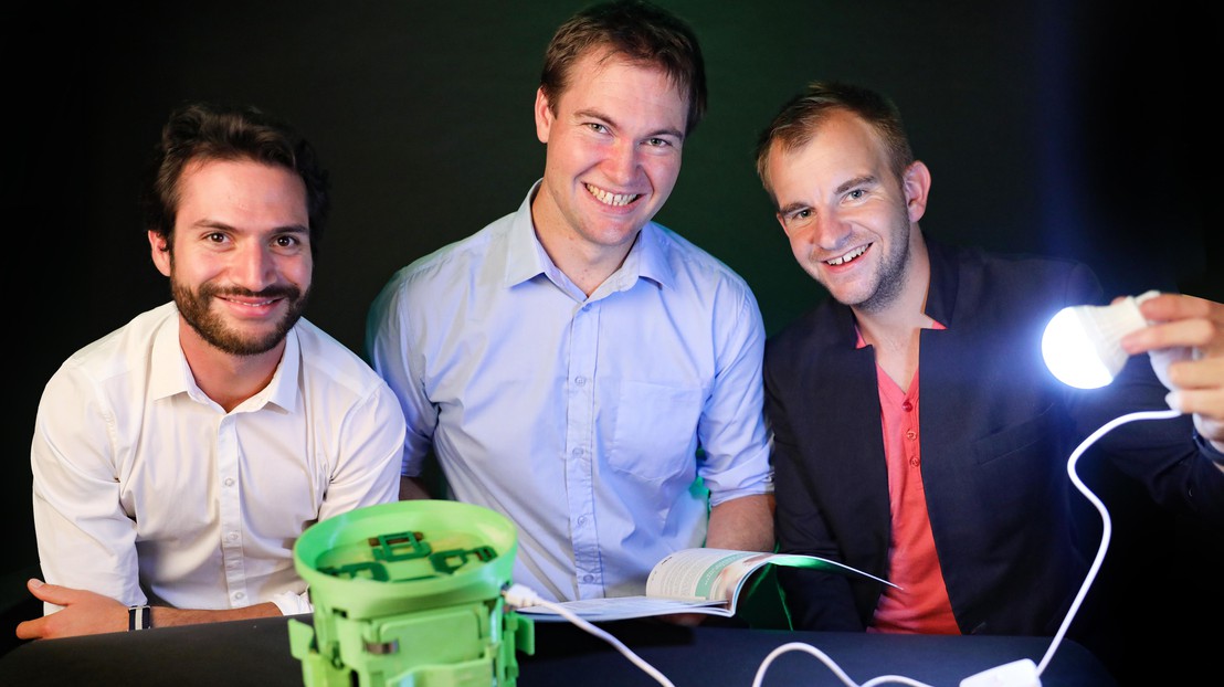 HiLyte 3 cofounders (Jonathan Firorentini, Briac Barthes and David Lambelet)© Murielle Gerber / 2020 EPFL HiLyte 3 cofounders (Jonathan Firorentini, Briac Barthes and David Lambelet)© Murielle Gerber / 2020 EPFL