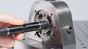 The rotor with air-lubricated bearings and shaker system © EPFL 2020
