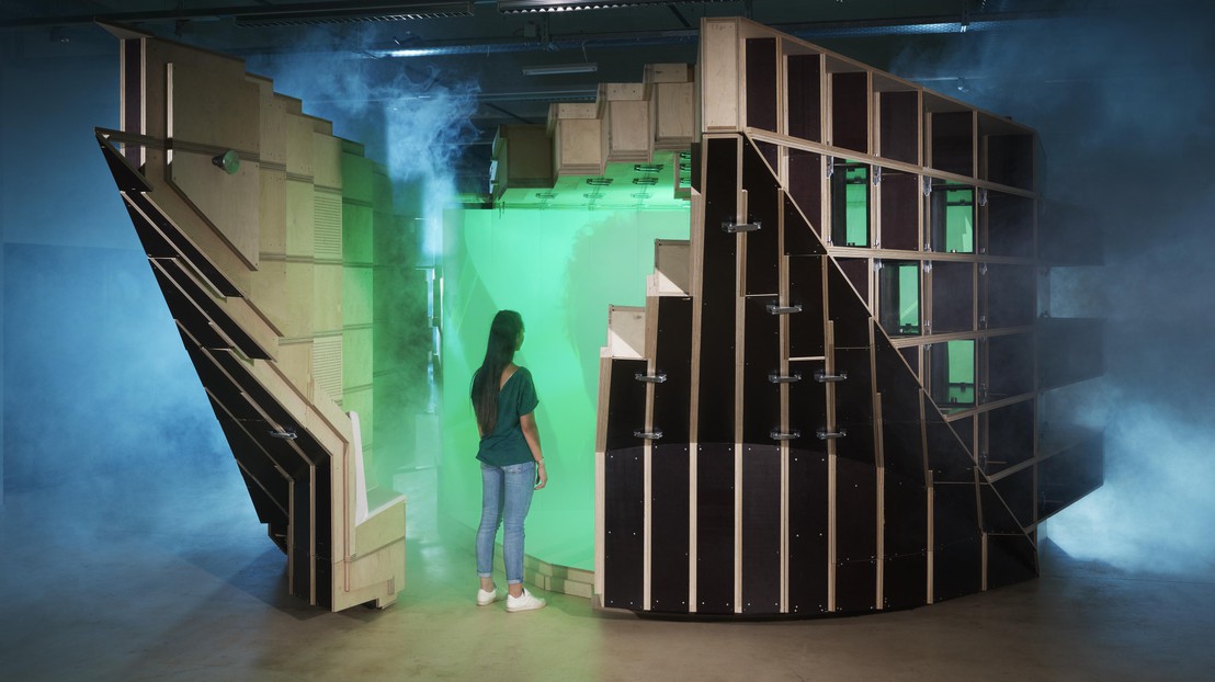 Entering the Montreux Jazz Heritage Lab. © EPFL+ECAL Lab Entering the Montreux Jazz Heritage Lab. © EPFL+ECAL Lab