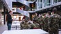 Mathias Payer, left, tests the DP3T system with Swiss Army soldiers © 2020 Jamani Caillet