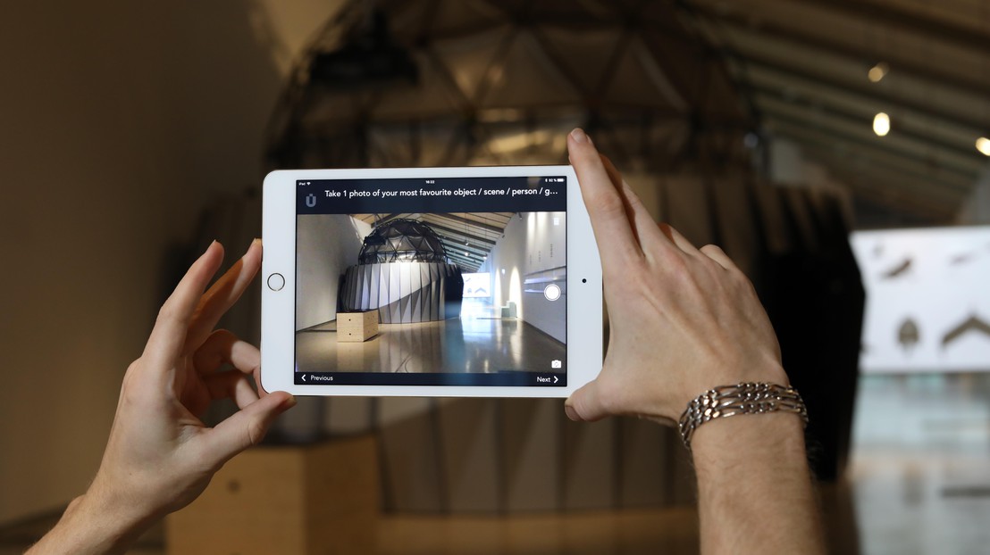 Users can snap photos or make audio recordings to describe the impact an exhibition had on them © Sarah Kenderdine Users can snap photos or make audio recordings to describe the impact an exhibition had on them © Sarah Kenderdine